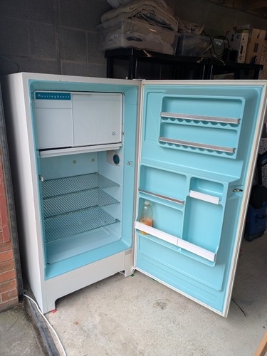 Vintage fridge freezer stage - vintage, freezer,