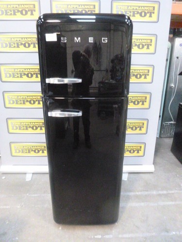 Smeg fridge freezer - freezer, black